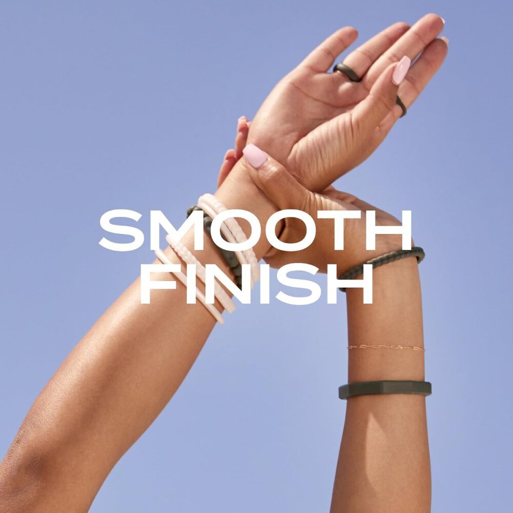 Women's Stackable Chevron Silicone Ring - Durable… - image 7